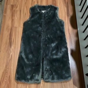 Long Faux Fur Vest